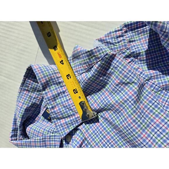 Ralph Lauren Plaid Long Sleeve Button Up Shirt Medium White Pink Easter - Picture 8 of 12